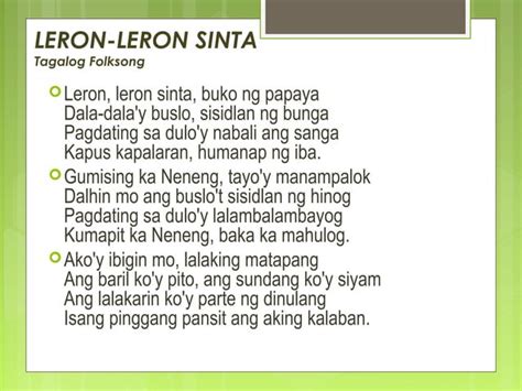 Region III Folk Songs now .